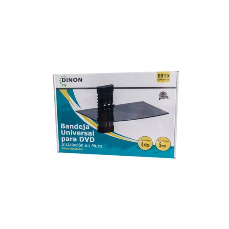 SOPORTE DE VIDRIO A MURO PARA EQUIPOS DE AUDIO Y VIDEO 36X25CM 8KG. Sku: 8915