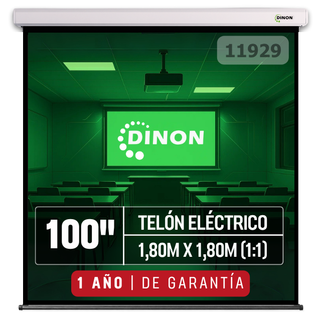 Telon Electrico Dinon Premium 1,80 X 1,80 (100
