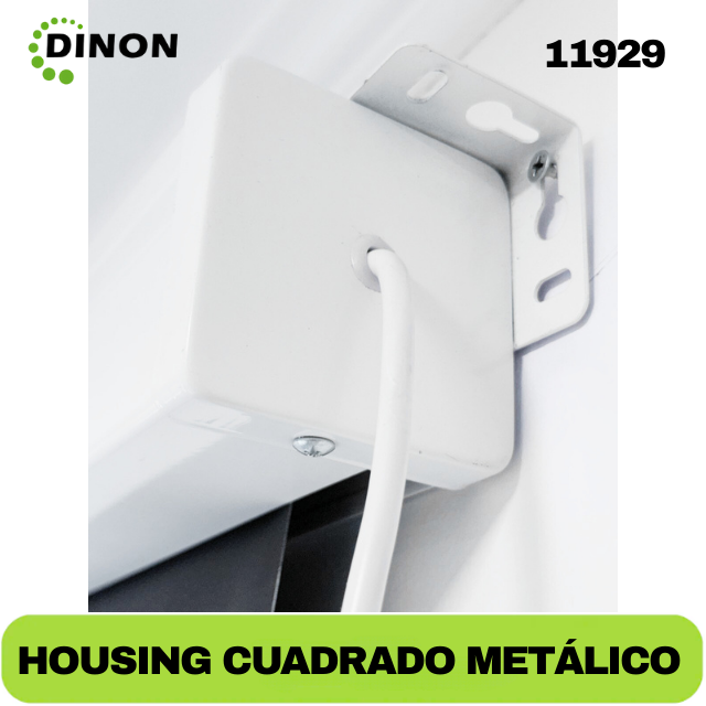 Telon Electrico Dinon Premium 1,80 X 1,80 (100") C/r, Motor Tubular, Tela De Fibra De Vidrio - Sku: 11929