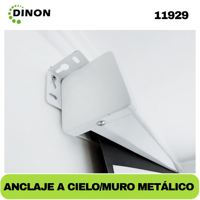 Telon Electrico Dinon Premium 1,80 X 1,80 (100") C/r, Motor Tubular, Tela De Fibra De Vidrio - Sku: 11929