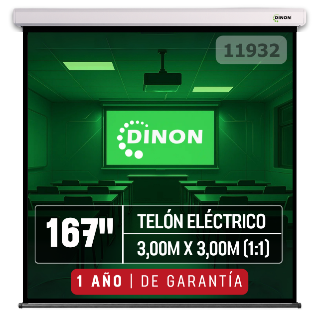 Telon Eléctrico Dinon Premium 3,00 x 3,00 (167