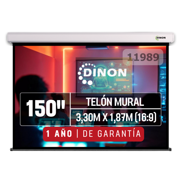 TELON MURAL DINON 3,30 X 1,87 METROS (150