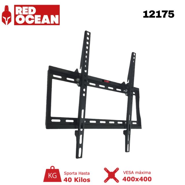 Soporte TV Universal Regulable 23"-55", 1.2 mm, VESA Máx. 400x400, 40 kg, RedOcean - SKU: 12175