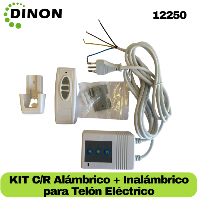 Kit de C/R Manual + Inalámbrico para Telón Eléctrico - SKU:12250