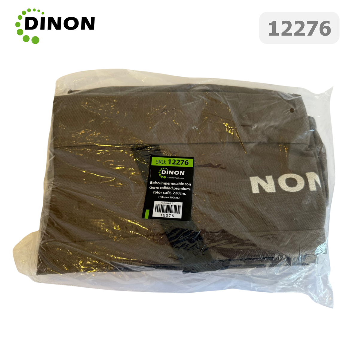 Pack Telón Trípode 2x1.50m (100") + Bolso Impermeable Color Café