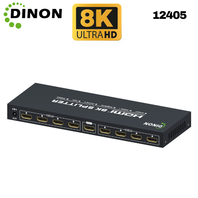 Splitter Hdmi 1X8 2.1 8K@60Hz Hdcp2.3 Hdr  Heavyy Duty Dinon - SKU: 12405