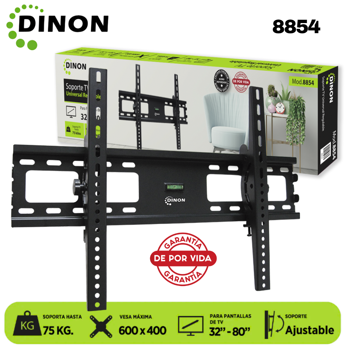 SOPORTE PARA TV DINON PREMIUM UNIVERSAL REGULABLE 32-80