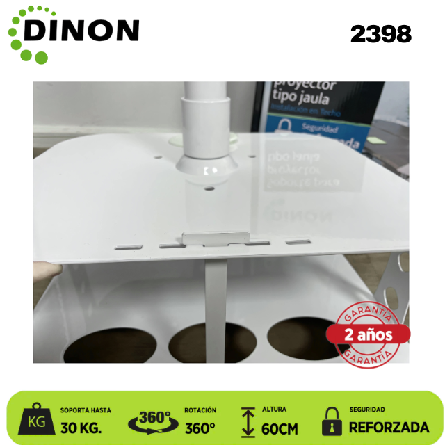 Soporte para Proyector Tipo Jaula de Seguridad, 60 cm, hasta 30 kg - SKU:2398