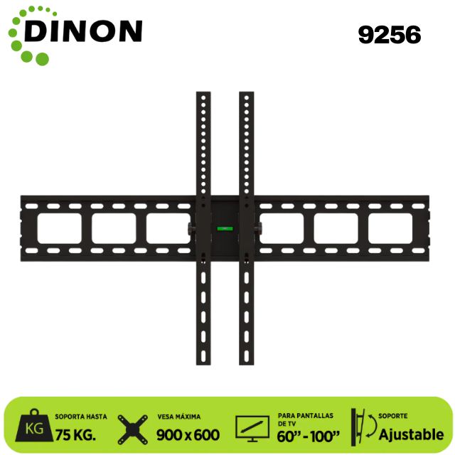 SOPORTE PARA TV LCD LED UNIVERSAL REGULABLE 60-100, VMAX 900X600, 75KG. DINON - Sku:9256