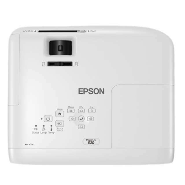 PROYECTOR EPSON POWERLITE E20 / XGA / 3LCD/ 3.400 LUMENES / BLANCO - SKU: CN38772