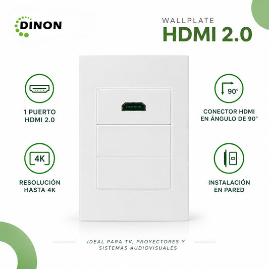 Pack Modulo Hdmi 2.0 Angulo De 90° + Wallplate (Sku 12258) + 2 Modulos Ciegos (12259)