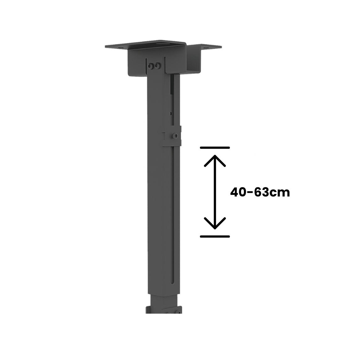 Soporte Para Proyector A Techo/Pared Extensible 40-63 cm, ±15°, 360°, 25Kg, Negro, Dinon