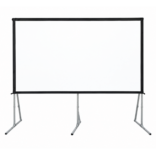 Telon Mecano Aluminio Dinon Transportable con Caja 6x4,50m (300")