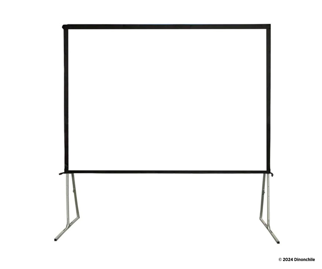 Perspectiva frontal completa de telón mecano Dinon montado