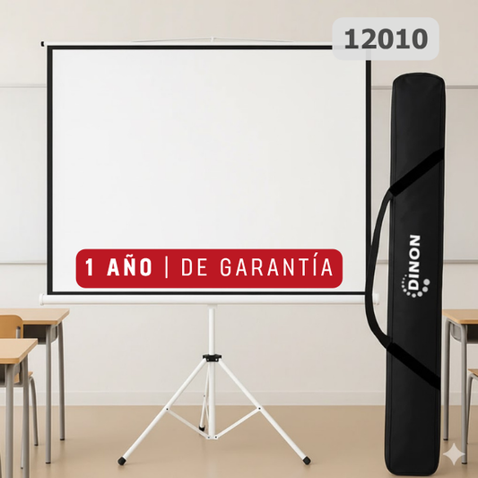 PACK Telón Trípode 1,80x1,35m (86") + Bolso Impermeable Color Negro - SKU: 12010