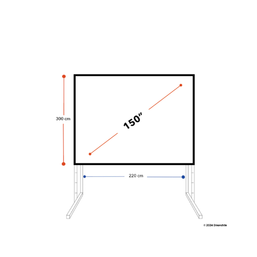 Telon Mecano / Fast Fold Dinon 3,00 x 2,20 (150") / 4:3 - Sku:12090