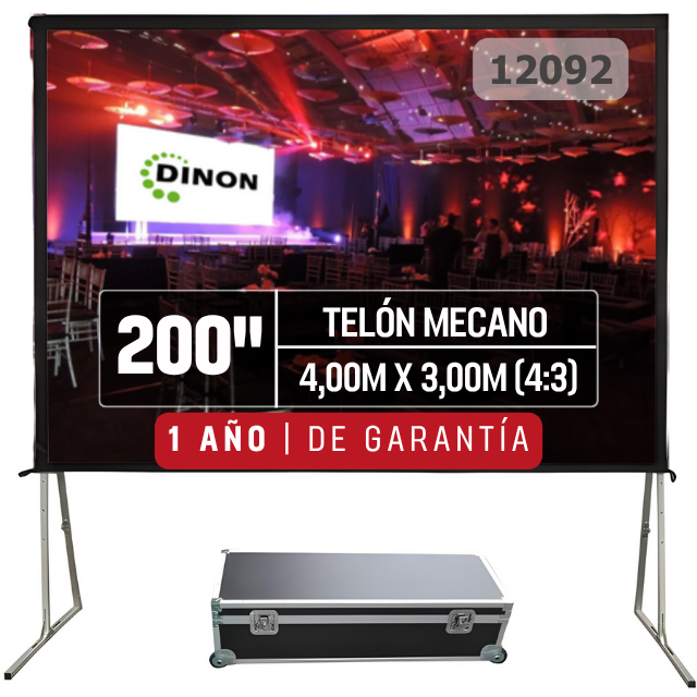 Telon Mecano / Fast Fold Dinon 4,00 x 3,00 (200") / 4:3 - Sku: 12092