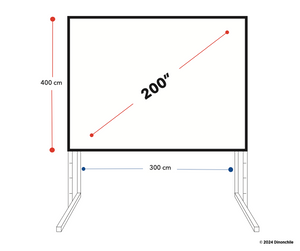 Telon Mecano / Fast Fold Dinon 4,00 x 3,00 (200") / 4:3 - Sku: 12092