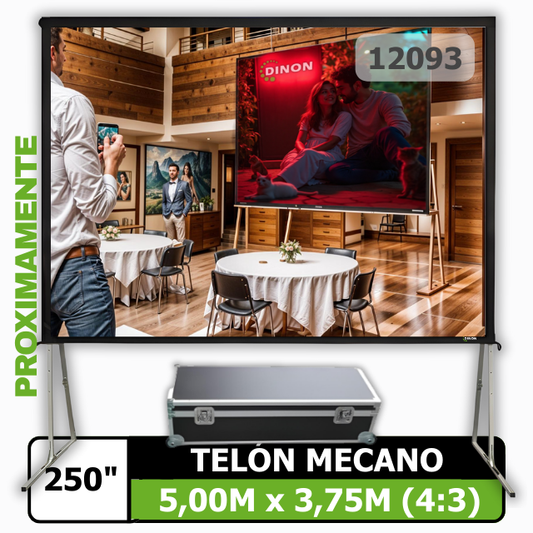 TELON MECANO / FAST FOLD DINON  5,00 X 3,75 (250") / 4:3 - SKU: 12093