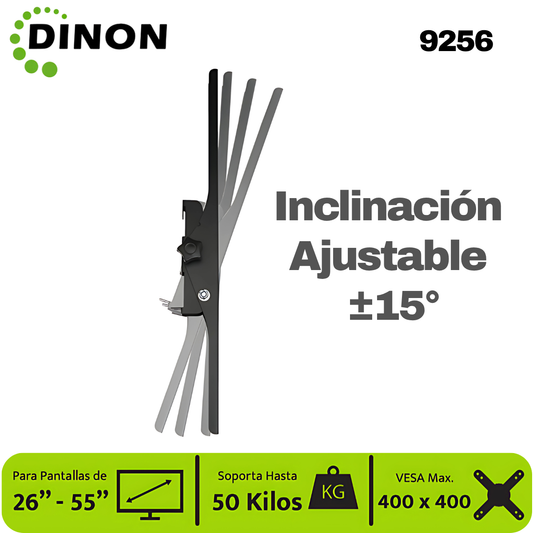 Soporte para TV LCD LED Universal regulable ±15° 26-55" 1.5mm, VMAX 400X400, 50KG. - SKU:12177