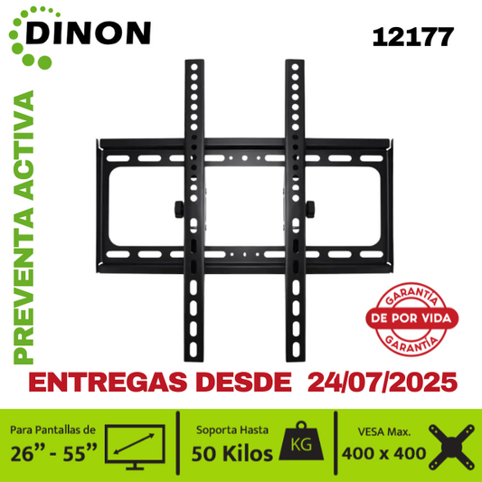 Soporte para TV LCD LED Universal regulable ±15° 26-55" 1.5mm, VMAX 400X400, 50KG. - SKU:12177
