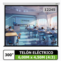 Telon Eléctrico Dinon PREMIUM 6,00 x 4,50 (300