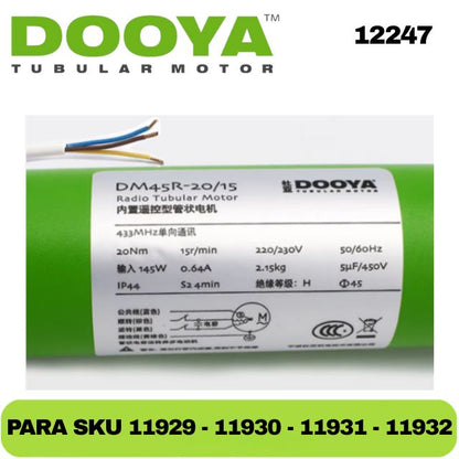 MOTOR TUBULAR MARCA DOOYA AW45-20/15 - SKU:12247