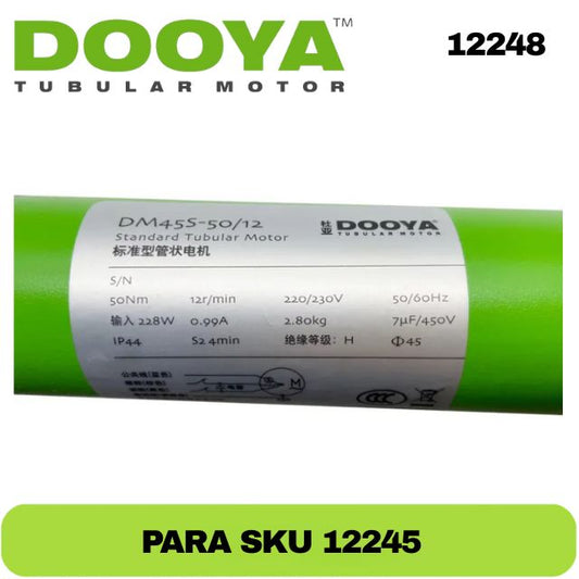 MOTOR TUBULAR MARCA DOOYA AW45S-50/12 - SKU:12248