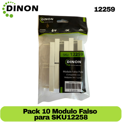 PACK DE 10 MODULO FALSO POLO COMPATIBLE CON WALLPLATE 12258 - SKU:12259