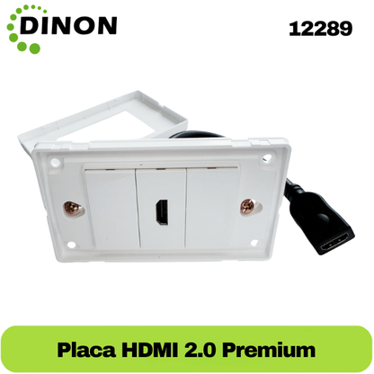 PLACA MODULO HDMI 2.0 CON EXTENSIÓN DE 20CM PREMIUM - SKU - 12289