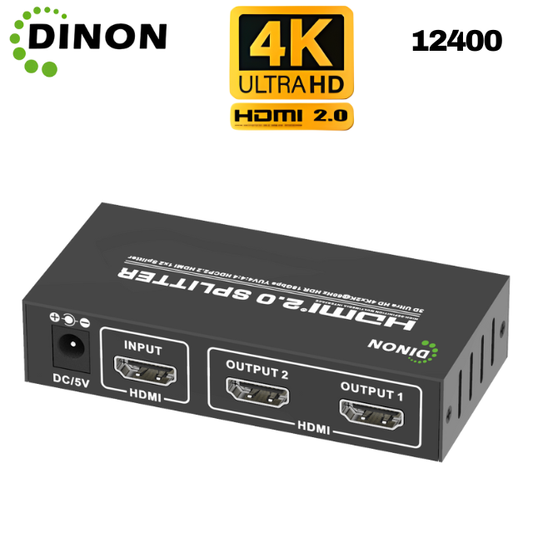 Splitter Hdmi 1X2 2.0 4K@60Hz Heavy Duty Dinon - SKU: 12400