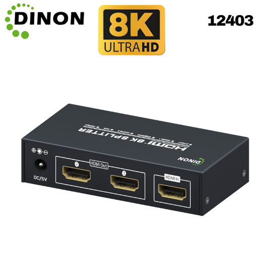 Splitter Hdmi 1X2 2.1 8K@60Hz Hdcp2.3 Hdr  Heavyy Duty Dinon - SKU:12403