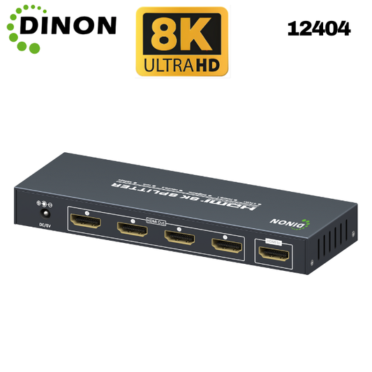 Splitter Hdmi 1X4 2.1 8K@60Hz Hdcp2.3 Hdr  Heavyy Duty Dinon - SKU:12404