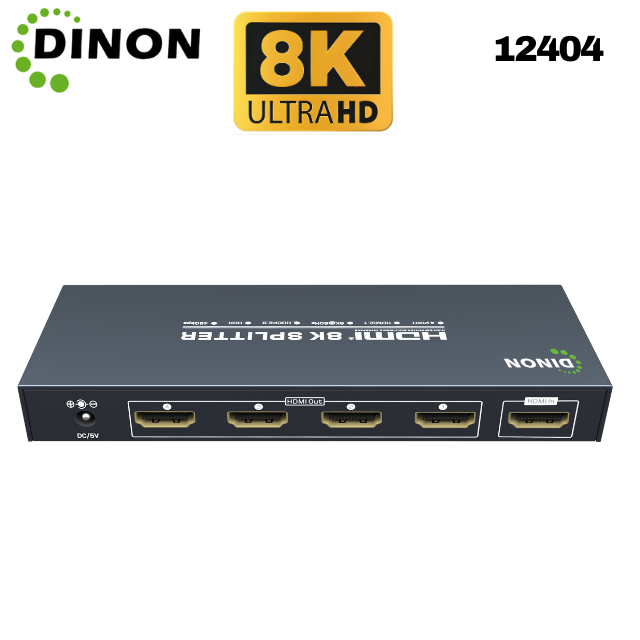 Splitter Hdmi 1X4 2.1 8K@60Hz Hdcp2.3 Hdr  Heavyy Duty Dinon - SKU:12404