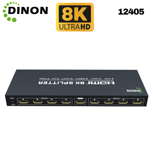 Splitter Hdmi 1X8 2.1 8K@60Hz Hdcp2.3 Hdr  Heavyy Duty Dinon - SKU: 12405