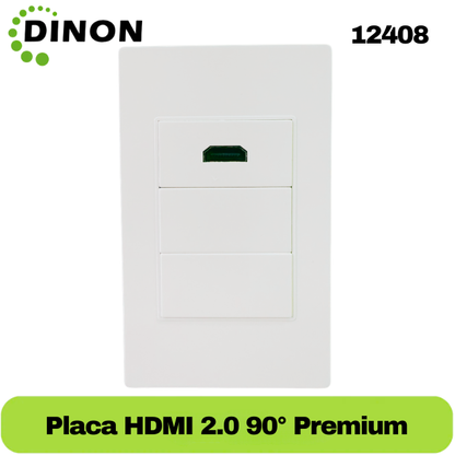 Pack Modulo Hdmi 2.0 Angulo De 90° + Wallplate (Sku 12258) + 2 Modulos Ciegos (12259)