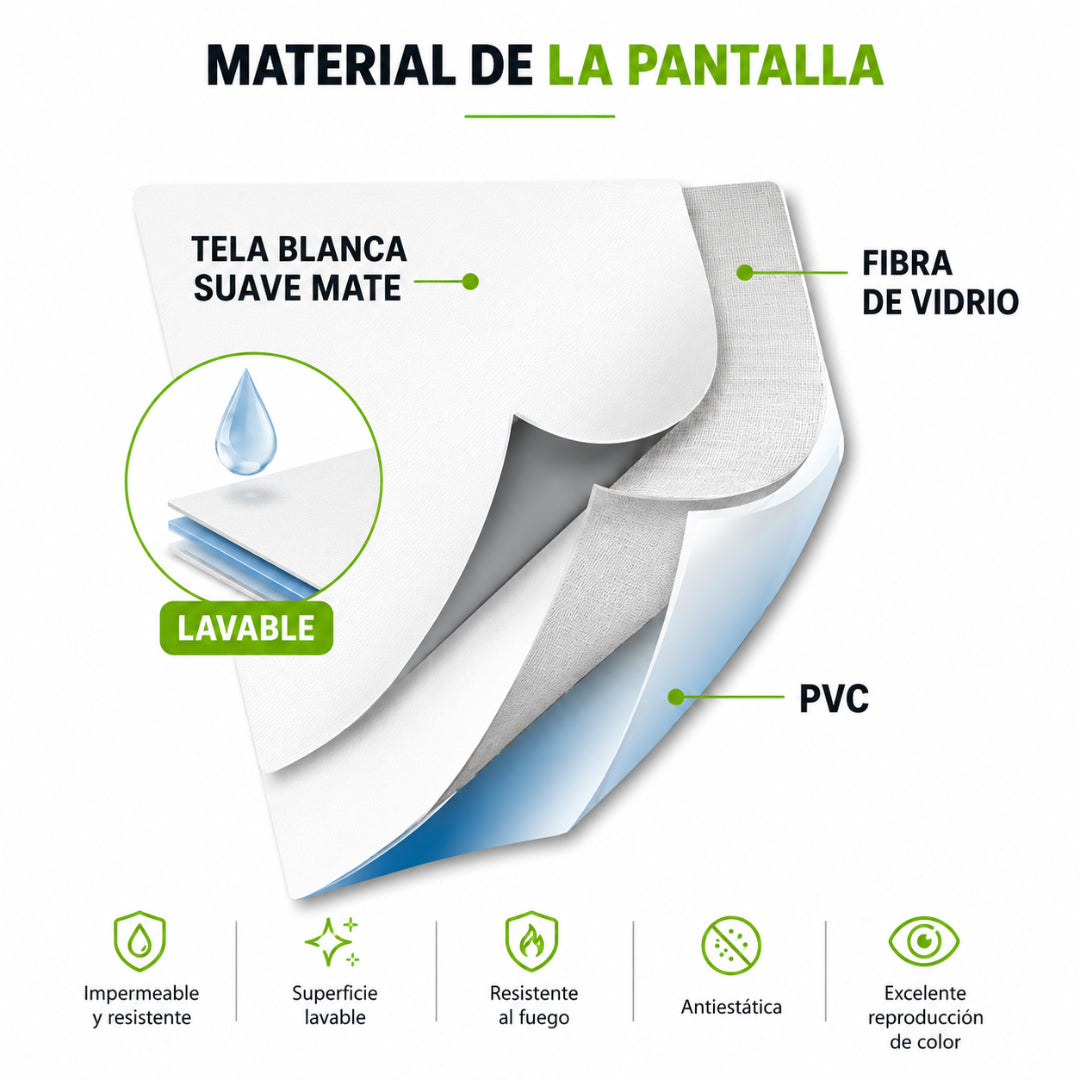 PACK Telón Trípode 1,80x1,35m + Bolso Impermeable Color Negro