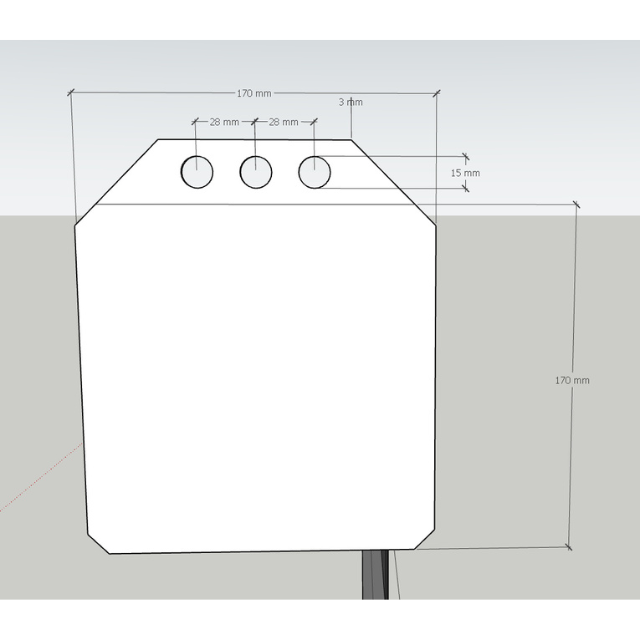 TELÓN ELECTRICO DINON  5,00M X 3,75M (250") C/R, MOTOR TUBULAR, TELA DE FIBRA DE VIDRIO 1MM, 4:3 - SKU:11939