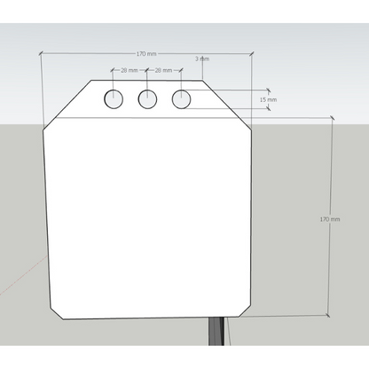 TELÓN ELECTRICO DINON  5,00M X 3,75M (250") C/R, MOTOR TUBULAR, TELA DE FIBRA DE VIDRIO 1MM, 4:3 - SKU:11939