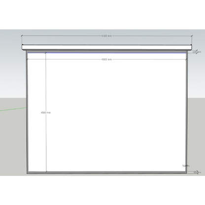 Telón Eléctrico Dinon con Motor Silencioso 6x4,50m (300'') - SKU:11940