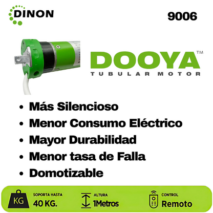 LIFT ELECTRICO PROYECTOR A TECHO, MOTOR TUBULAR, C/R, 1 METRO, 40KG, DINON - sku:9006