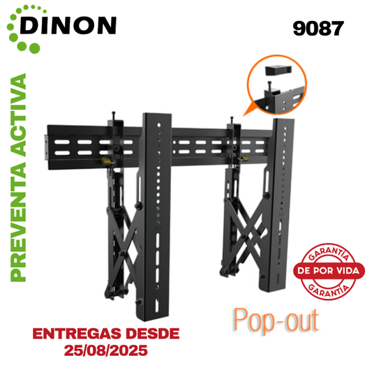 SOPORTE PARA VIDEOWALL CON POP-OUT 37 A 70 PULGADAS 6 A 21 CM VESA MAXIMA 600X400 45 KG - SKU: 9087