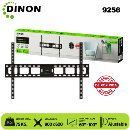 SOPORTE PARA TV LCD LED UNIVERSAL REGULABLE 60-100, VMAX 900X600, 75KG. DINON - Sku:9256