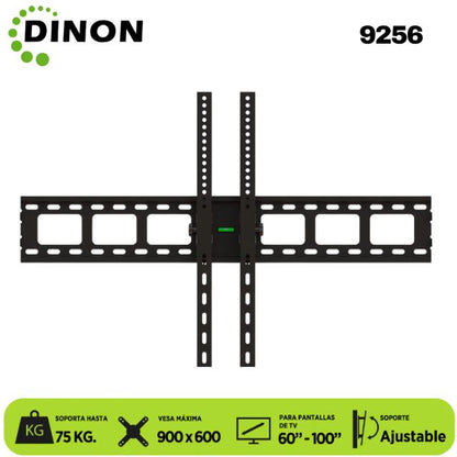 SOPORTE PARA TV LCD LED UNIVERSAL REGULABLE 60-100, VMAX 900X600, 75KG. DINON - Sku:9256