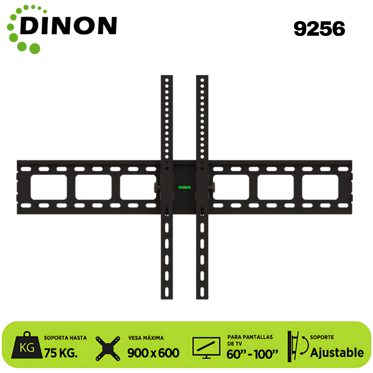 SOPORTE PARA TV LCD LED UNIVERSAL REGULABLE 60-100, VMAX 900X600, 75KG. DINON - Sku:9256