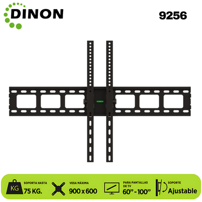 SOPORTE PARA TV LCD LED UNIVERSAL REGULABLE 60-100, VMAX 900X600, 75KG. DINON - Sku:9256