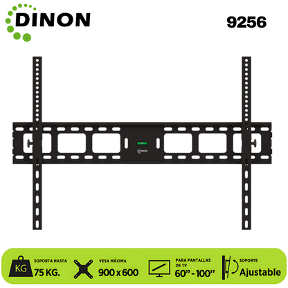 SOPORTE PARA TV LCD LED UNIVERSAL REGULABLE 60-100, VMAX 900X600, 75KG. DINON - Sku:9256