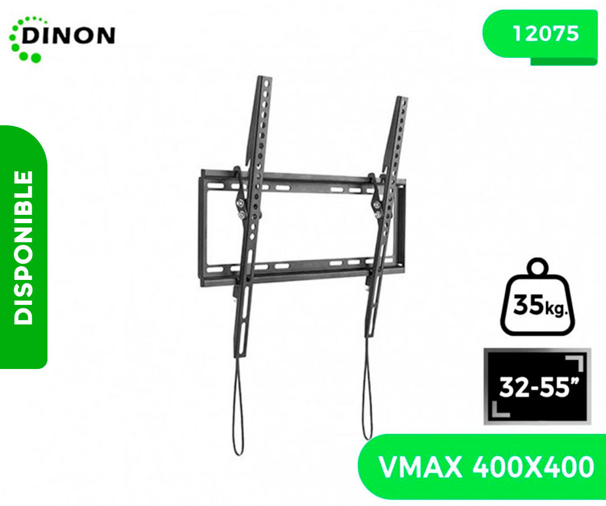SOPORTE PARA TV LCD LED UNIVERSAL REGULABLE 32-55", VMAX 400X400, 35KG. - SKU:12075