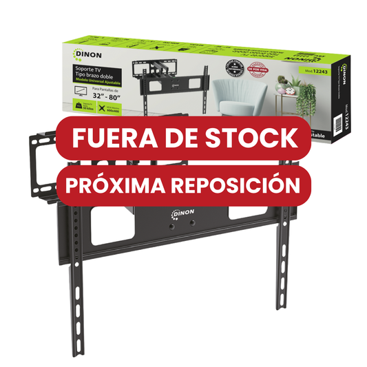 Soporte TV Dinon Premium Brazo Doble 32" a 80" - VMAX 600x400