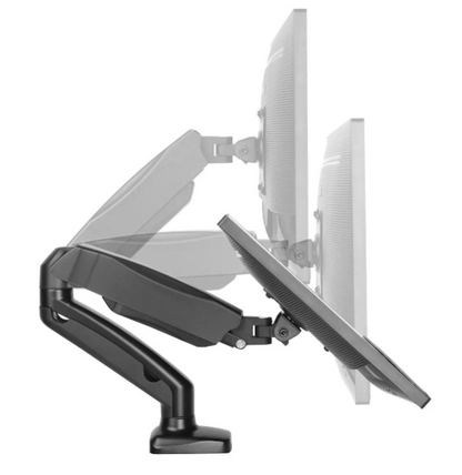 SOPORTE ERGONOMICO LCD MESA 1 BRAZO, 13-27', GIRO 180°, VESA 100X100. Sku:9412